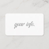 Carte de visite de remorquage (Dos)