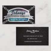 Carte de visite  de remorquage (Devant / Derrière)