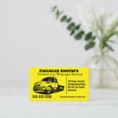 Carte de visite de remorquage et d'épave (Debout devant)