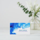 carte de visite de remous de boucles bleues (Debout devant)