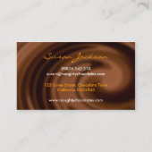 Carte de visite de remous de chocolat (Dos)