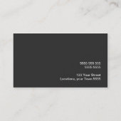 Carte de visite de remplissage du coin (Dos)