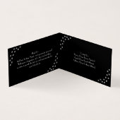 Carte de visite de remplissage noir personnalisabl (Intérieur)