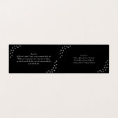 Carte de visite de remplissage noir personnalisabl (Intérieur déplié)