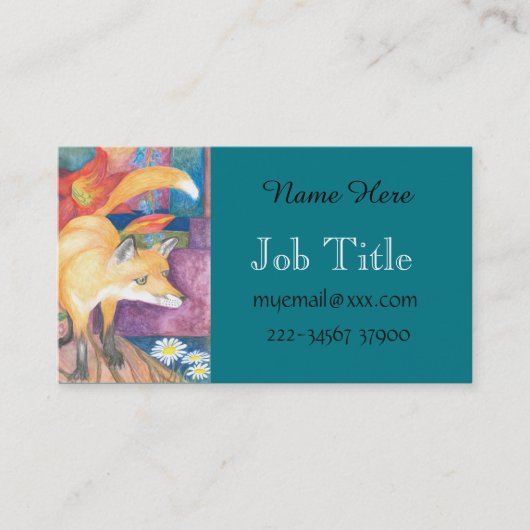 carte de visite de renard (Devant)