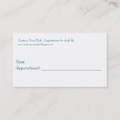 Carte de visite de rendez-vous (Dos)