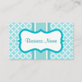 Carte de visite de rendez-vous Aqua (Devant)