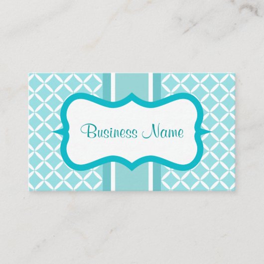 Carte de visite de rendez-vous Aqua (Devant)