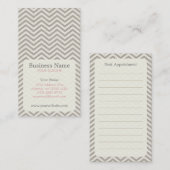Carte de visite de rendez-vous de Chevron (Devant / Derrière)