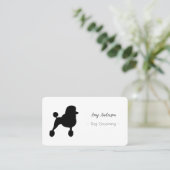 Carte de visite de rendez-vous de chien Grooming (Debout devant)