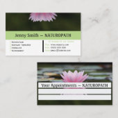 Carte de visite de rendez-vous de naturopathie Wat (Devant / Derrière)