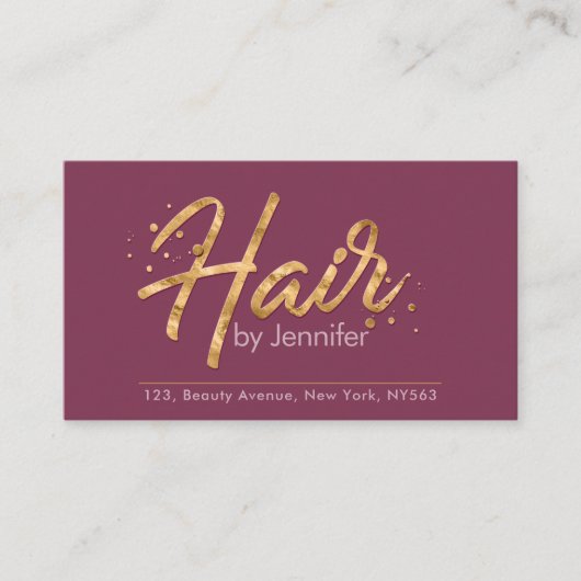 Carte de visite de rendez-vous de Parties scintill (Devant)