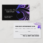 Carte de visite de rendez-vous de salon de (Devant / Derrière)