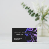 Carte de visite de rendez-vous de salon de (Debout devant)