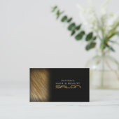 Carte de visite de rendez-vous de salon d'or de (Debout devant)