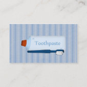 Carte de visite de rendez-vous dentaire bleu (Dos)