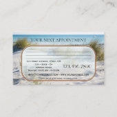 Carte de visite de rendez-vous du massothérapeute  (Dos)