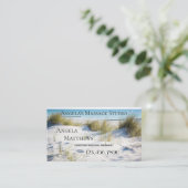 Carte de visite de rendez-vous du massothérapeute  (Debout devant)