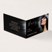 Carte de visite de rendez-vous du salon de coiffur (Extérieur)