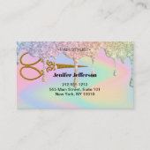 Carte de visite de rendez-vous du salon de coiffur (Devant)