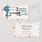 Carte de visite de rendez-vous du salon de coiffur (Devant / Derrière)