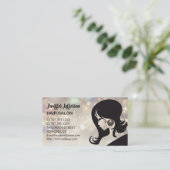 Carte de visite de rendez-vous du salon de coiffur (Debout devant)