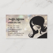 Carte de visite de rendez-vous du salon de coiffur (Devant)
