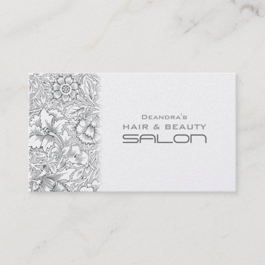 Carte de visite de rendez-vous du salon de mode vi (Devant)