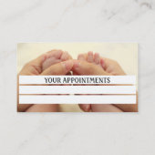 Carte de visite de rendez-vous Médicale pédiatre (Dos)