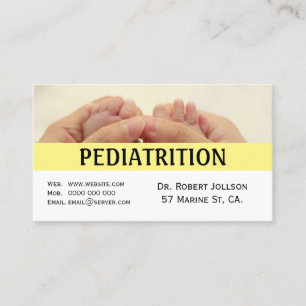 Carte de visite de rendez-vous médicaux de pédiatr