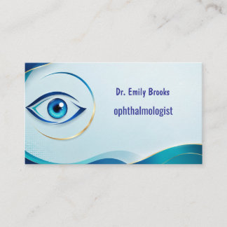 Carte de visite de rendez-vous médicaux pour ophta