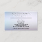 Carte de visite de rendez-vous Nail Studio (Dos)