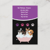 Carte de visite de rendez-vous pour animaux de com (Devant)