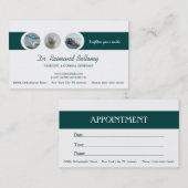 Carte de visite de rendez-vous pour dentiste (Devant / Derrière)