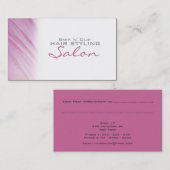 Carte de visite de rendez-vous pour salon de coiff (Devant / Derrière)