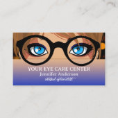 Carte de visite de rendez-vous pour soins oculaire (Devant)