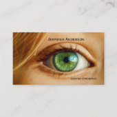 Carte de visite de rendez-vous pour soins oculaire (Devant)