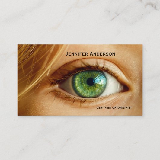 Carte de visite de rendez-vous pour soins oculaire (Devant)