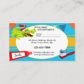 Carte de visite de rendez-vous pour un pédiatre mi (Dos)