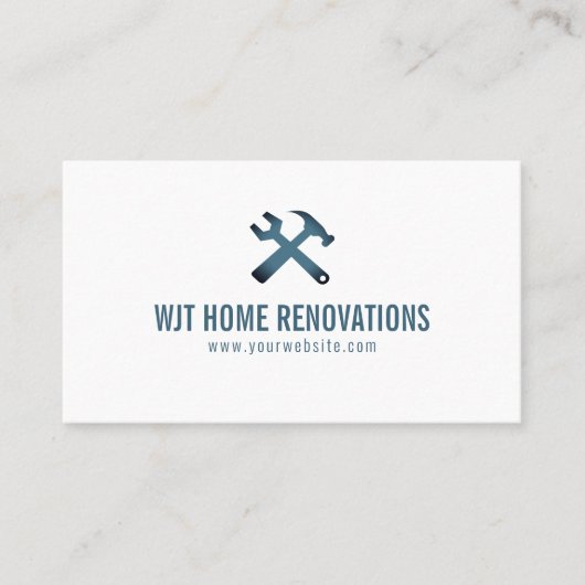 Carte de visite de rénovation résidentielle profes (Devant)