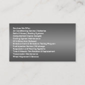 Carte de visite de réparation automatique (Dos)