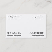 Carte de visite de réparation automatique (Dos)