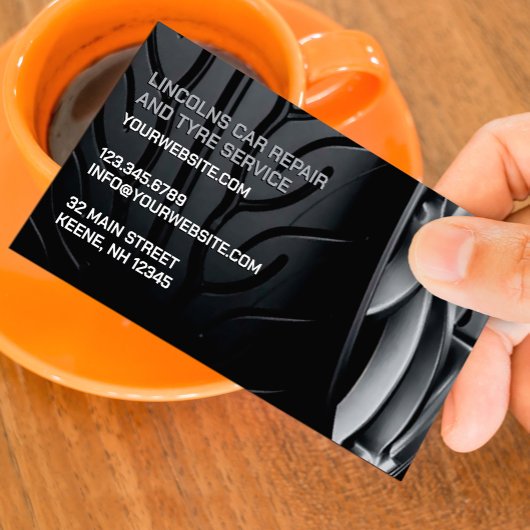 Carte de visite de réparation automatique des pneu