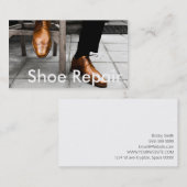 Carte de visite de réparation de chaussures (Devant / Derrière)