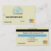 carte de visite de réparation de crédit (Devant / Derrière)