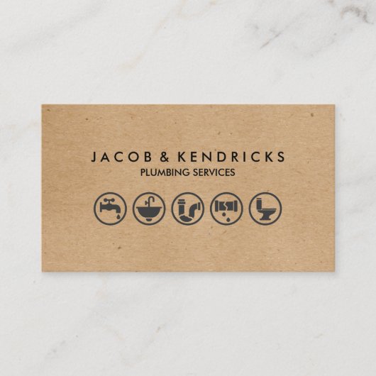 Carte de visite de réparation de la plomberie (Devant)