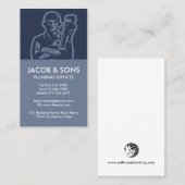 Carte de visite de réparation de la plomberie (Devant / Derrière)