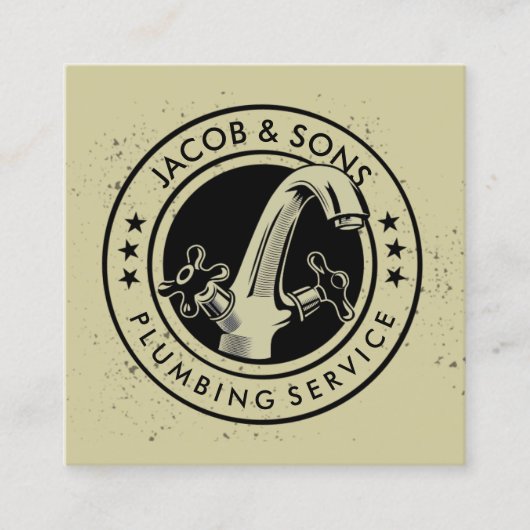 Carte de visite de réparation de la plomberie (Devant)