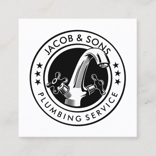 Carte de visite de réparation de la plomberie (Devant)