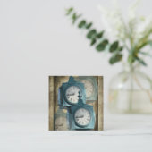 Carte de visite de réparation de l'horloge (Debout devant)